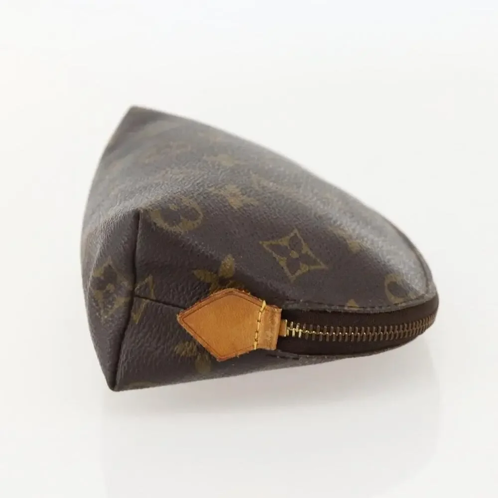 Louis Vuitton Monogram Pochette Cosmetic PM Pouch Brown